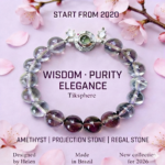 Amethyst projection bracelet