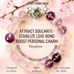 Rose crystal projection bracelet